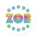 Zoe Flores Rainbow stickers
