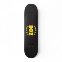 Zoe Flores Yellow Skateboard