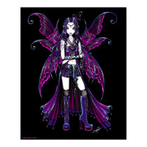 "Zoe" Hot Pink Fairy posters