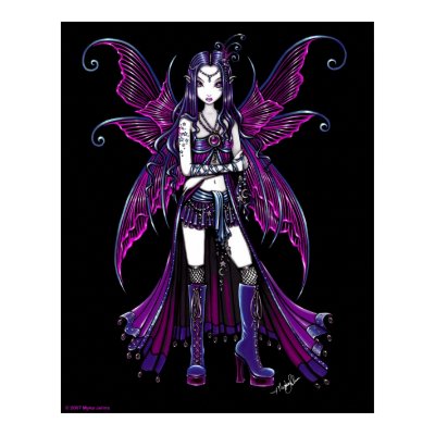"Zoe" Hot Pink Fairy Poster by mykajelina