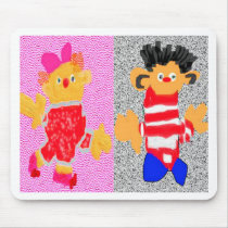 Zoe Moster n Erine mousepads by doonagiri Zoe Moster n Erine mousepads