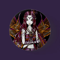 "Zoe" Orange Sherbert Fairy Fantasy Button buttons