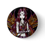 "Zoe" Orange Sherbert Fairy Fantasy Button