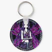 Zoe Pink Moon & Stars Fairy Keychain