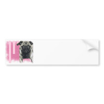 Zoe Pug Bumper Sticker