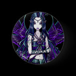 "Zoe" Purple Celestial Fairy Button