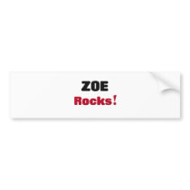 Zoe Rocks Bumper Sticker