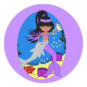 Zola the Mermaid Envelope Seal Sticker