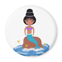 Zola the Mermaid Magnet by KirstenEdwards Zola the Mermaid Magnet