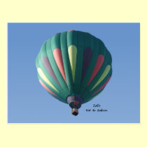 Zollie Hot Air Balloon Postcard postcards