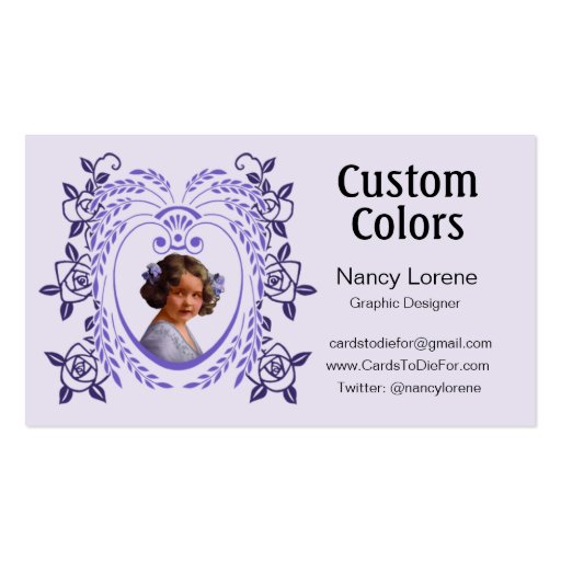 Zollie in Purple Business Card Template