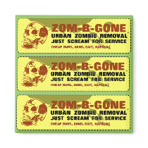 Zom-B-Gone Urban Zombie Removal Fridge Magnet