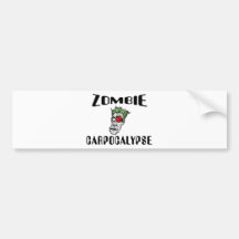 Zombi Carpocalypse Pegatina De Parachoque