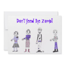 zombie 2, zombie 4, zombie 3, zombie 1, Don't f... invitations