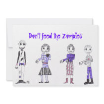 zombie 2, zombie 4, zombie 3, zombie 1, Don't f... invitations