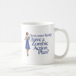 Zombie Action Plan Vintage Style Mugs