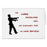 Zombie Apocalypse Birthday Card