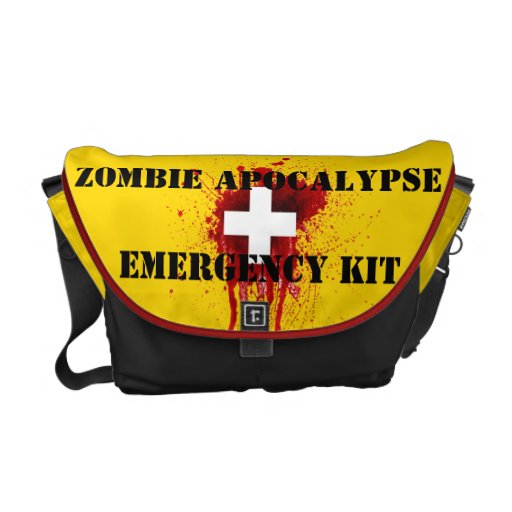 Zombie Apocalypse Emergency Kit Messenger Bag Zazzle