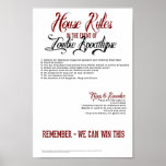 Zombie Apocalypse House Rules Print