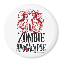 Zombie Apocalypse Fridge Magnets