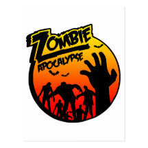 zombie apocalypse post cards