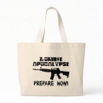 Zombie Apocalypse Prepare Now Tote Bags