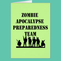 Zombie Apocalypse Preparedness Team cards