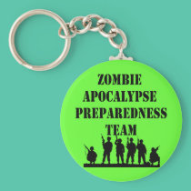 Zombie Apocalypse Preparedness Team keychains