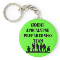 Zombie Apocalypse Preparedness Team Keychains