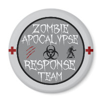 Zombie apocalypse response team magnets