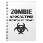 Zombie Apocolypse Response Team Spiral Note Books Zombie Apocolypse Response Team Spiral Note Books
