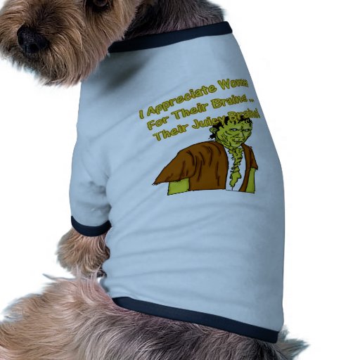 Zombie Appreciates Women Pet Tee Shirt