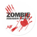 Zombie Assassin Society stickers