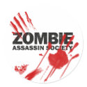 Zombie Assassin Society stickers