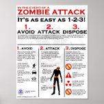 Zombie Attack - 1-2-3 Poster
