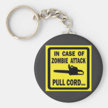 ZOMBIE ATTACK KEYRING KEYCHAINS