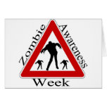 zombie awareness week greeting card