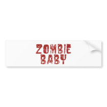 zombie baby bumper sticker