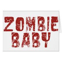 zombie baby greeting cards
