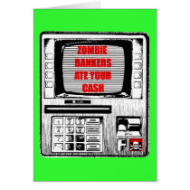 ZOMBIE BANKERS ATE YOUR CASH! CARD