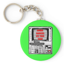 ZOMBIE BANKERS ATE YOUR CASH! KEY CHAIN