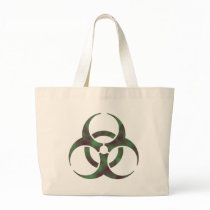 Zombie Biohazard Symbol Canvas Bag