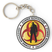 Zombie Biohazard Waste Key Chain