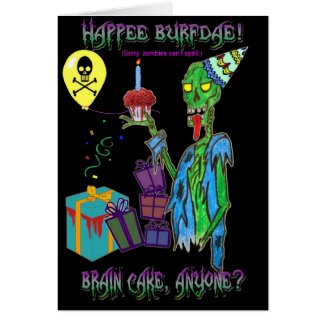 zombie birthday card (blank)
