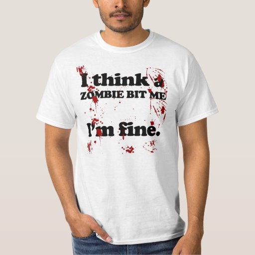 im fine zombie shirt