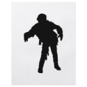 Zombie Black Silhouette flyers