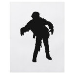 Zombie Black Silhouette flyers