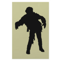Zombie Black Silhouette stationery