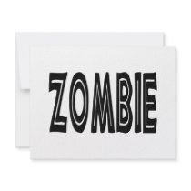Zombie Bold invitations