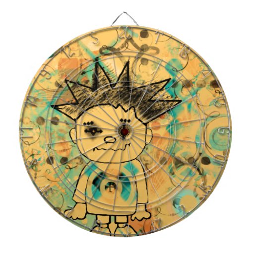 Zombie Boy Custom ProfiledInk Dart Board
